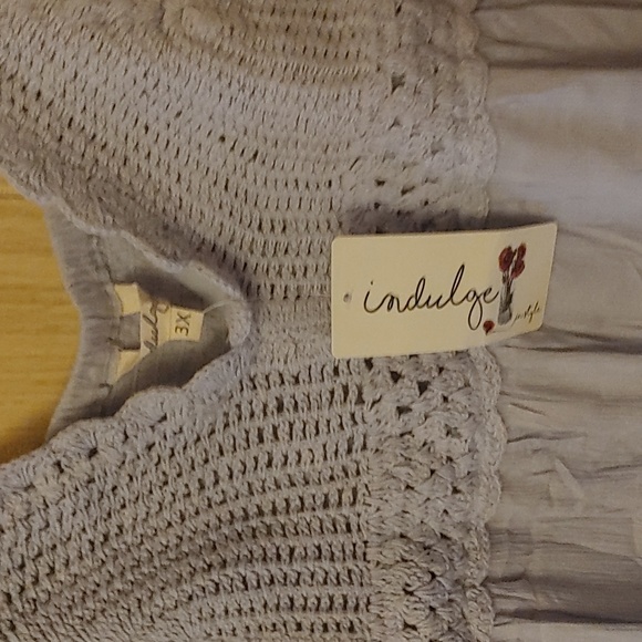 Indulge 3X Boho Knit Mini Dress NWT - Picture 4 of 15